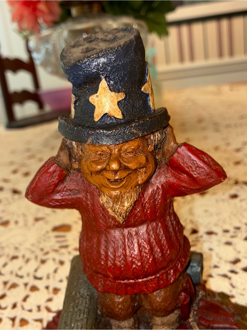 Vintage 1950 Tom Clark Rare "Sammy" Patriotic Gnome - Picture 6 of 11